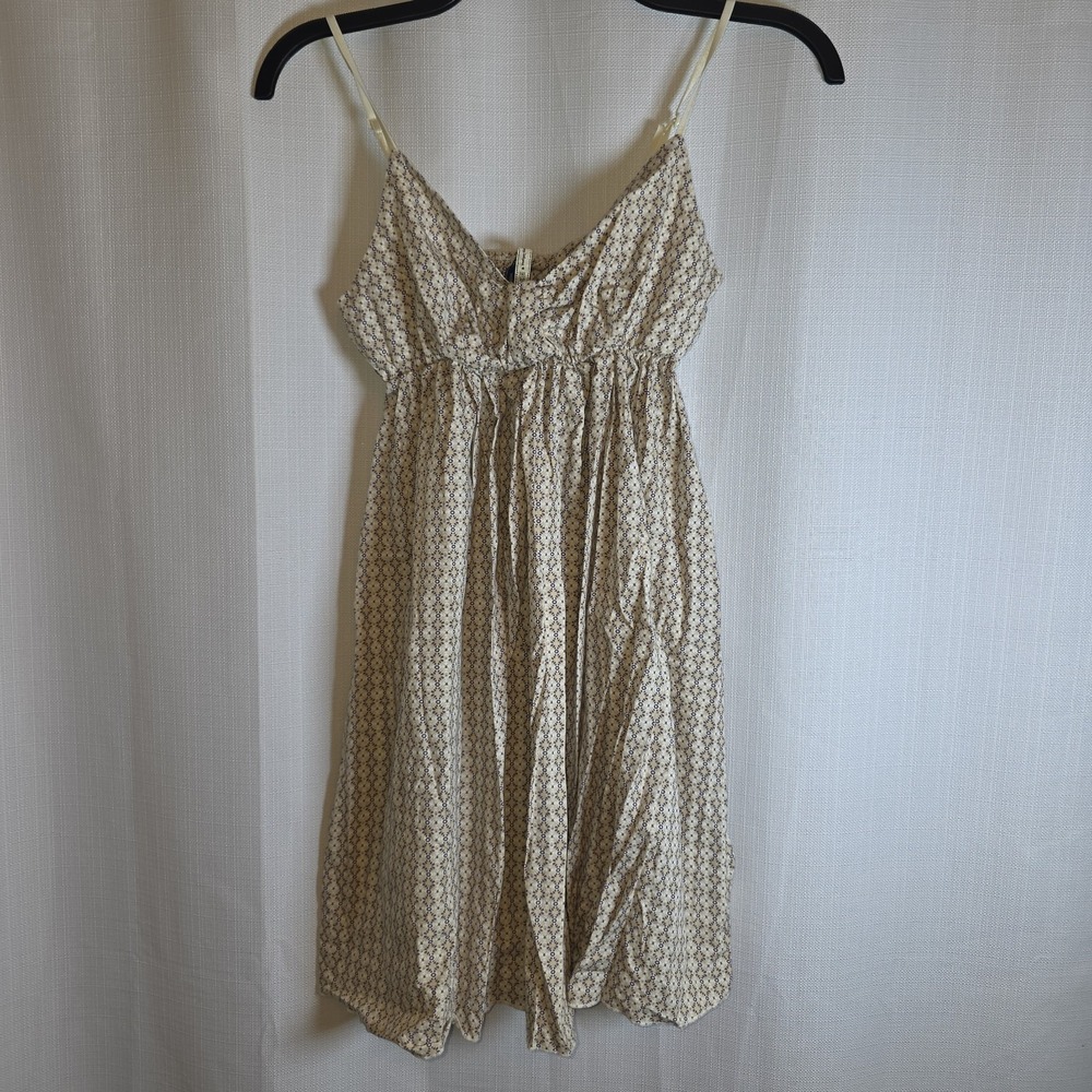 LEI Girls Babydoll Crochet Lace Trim Short Summer Floral Slip Dress Sz M Y2K